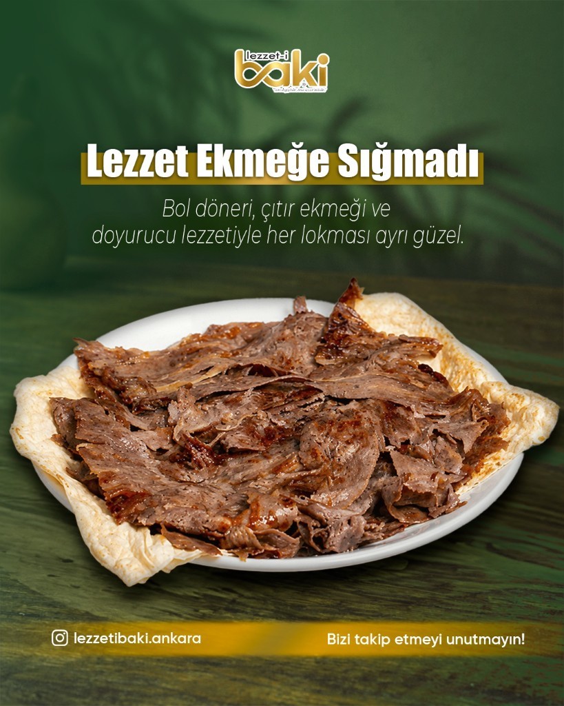 Lezzet-i Baki %100 yaprak et döner